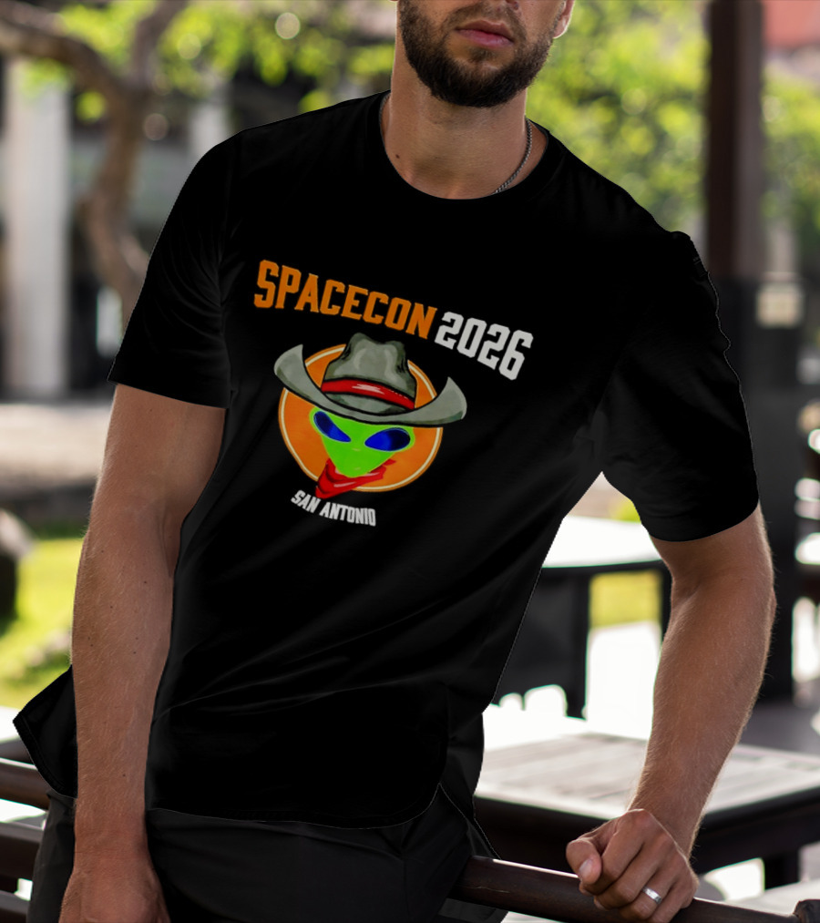 Spacecon 2026 San Antonio Alien Cowboy T-Shirt