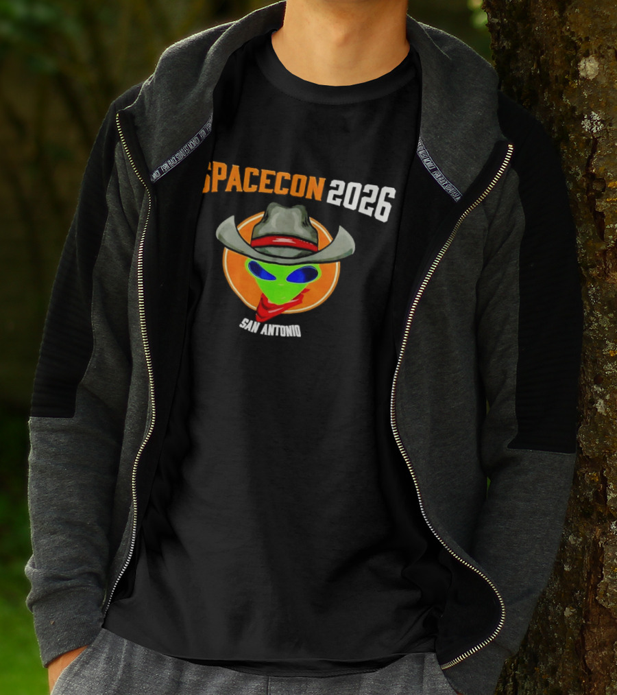 Spacecon 2026 San Antonio Alien Cowboy T-Shirt