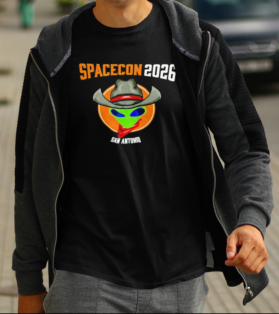 Spacecon 2026 San Antonio Alien Cowboy T-Shirt