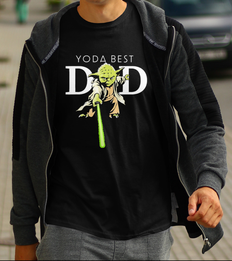 Star Wars Yoda Best Dad Jedi Master Father's Day T-Shirt