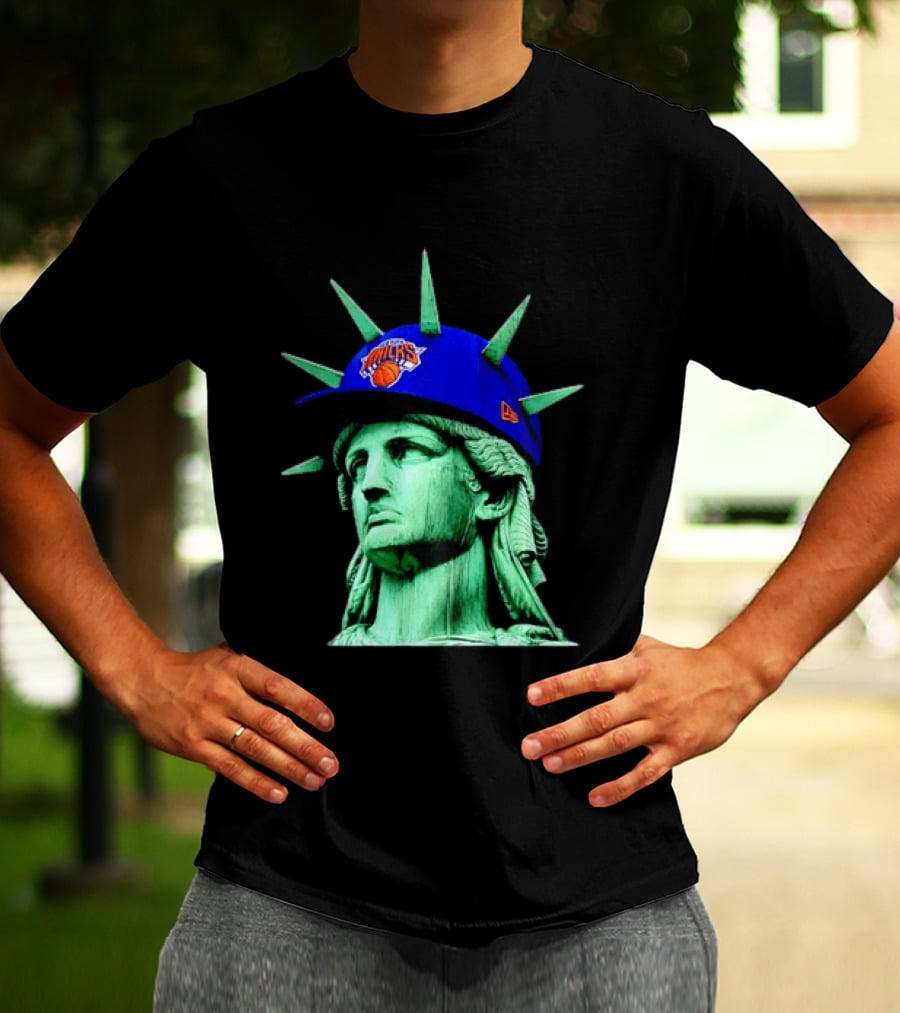 Statue Of Liberty New York Knicks Hat T-Shirt
