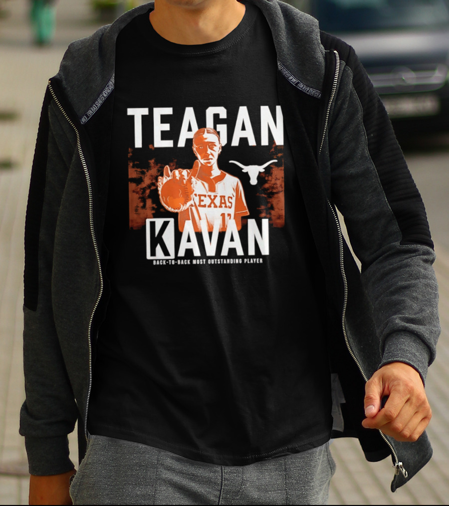 Texas Softball Teagan Kavan Back To Back Most Outstanding Player T-Shirt