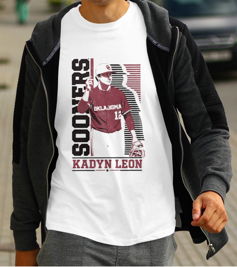 Oklahoma Sooners Kadyn Leon Baseball Player T-Shirt
