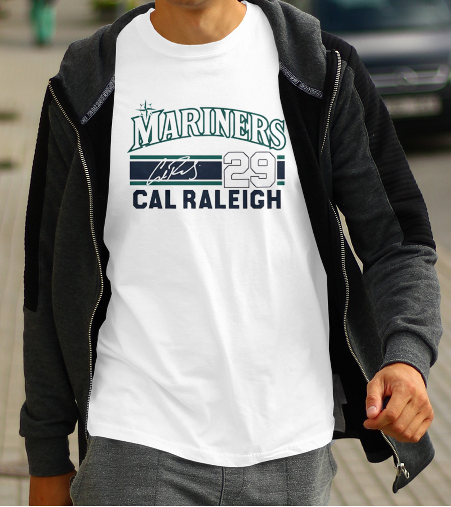 Seattle Mariners Mariners 29 Cal Raleigh T-Shirt