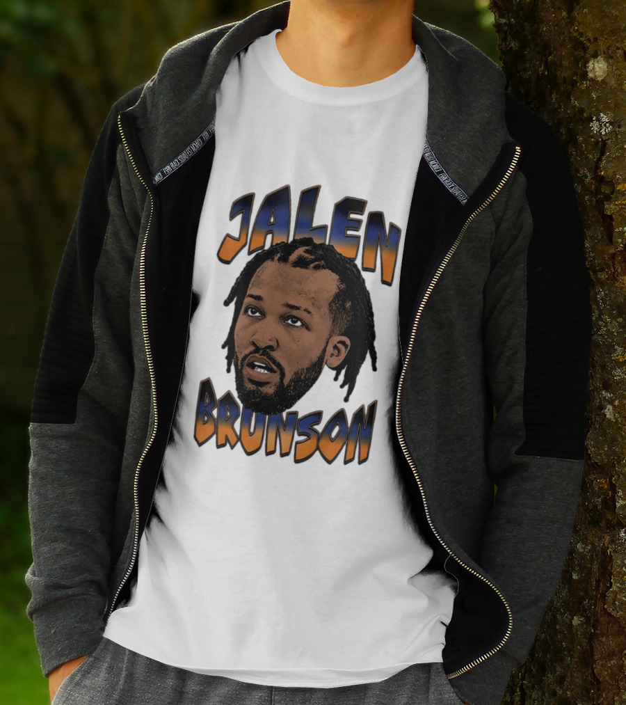 Jalen Brunson New York Knicks Player Big Face T-Shirt