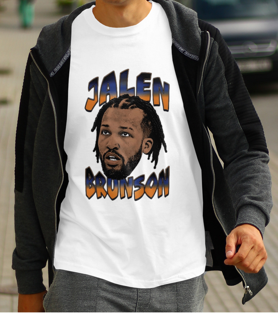 Jalen Brunson New York Knicks Player Big Face T-Shirt