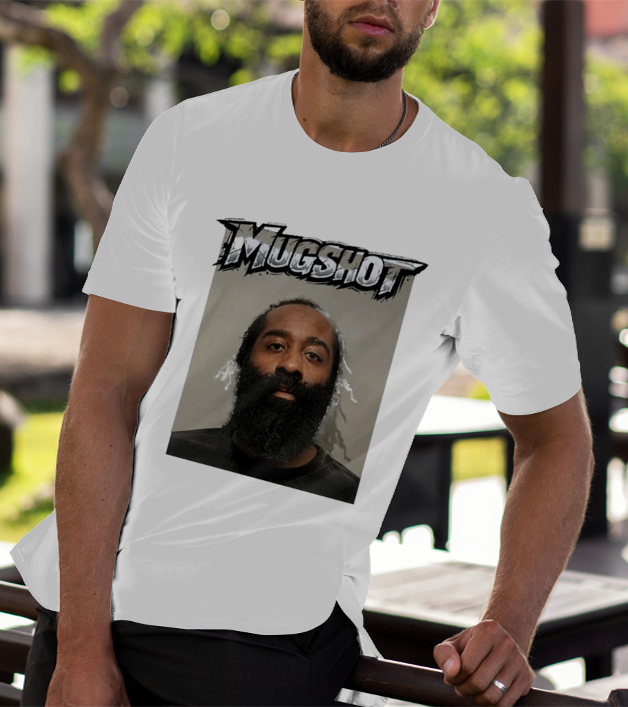 James Harden Shot Graphic Black And White T-Shirt