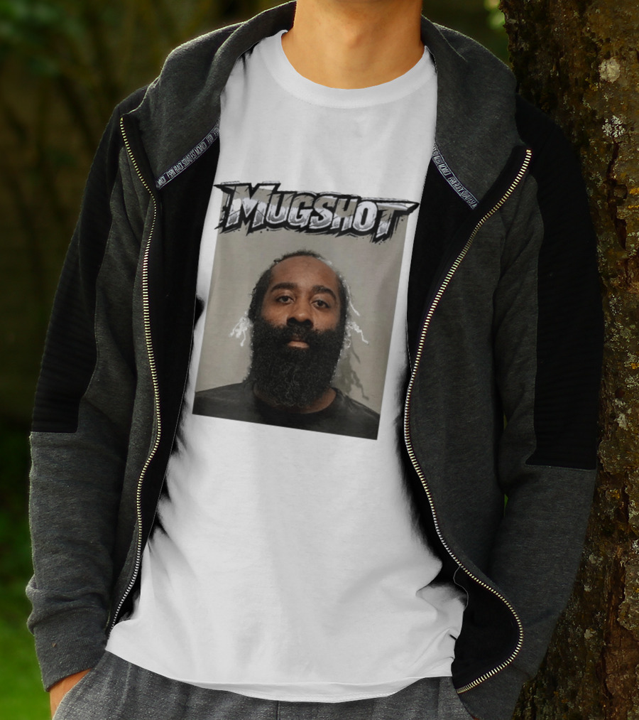 James Harden Shot Graphic Black And White T-Shirt