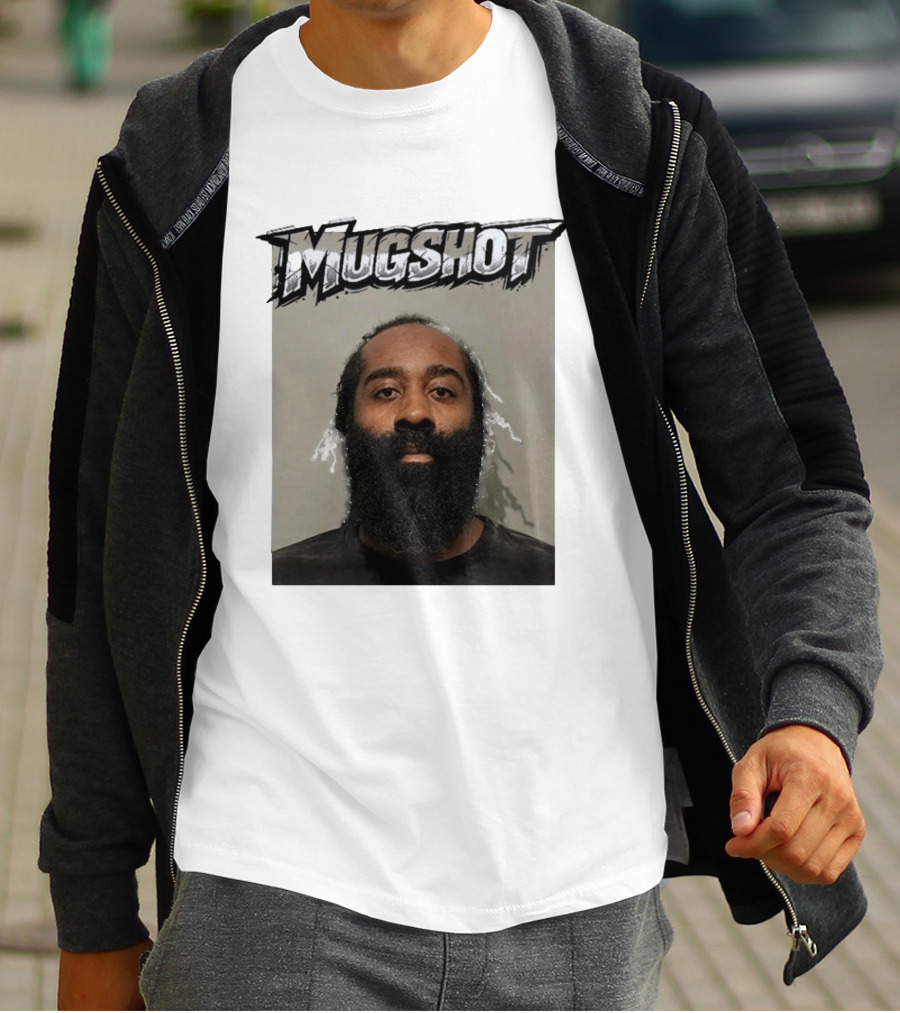 James Harden Shot Graphic Black And White T-Shirt