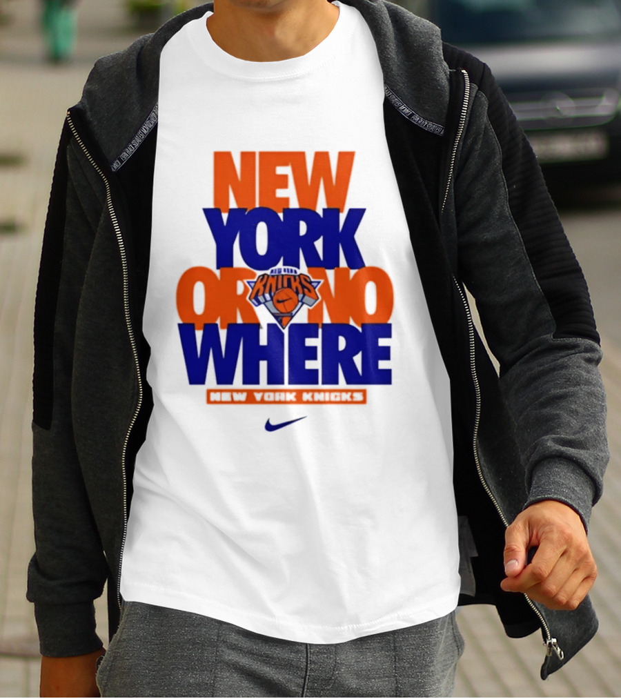New York Or Nowhere New York Knicks 2026 AJ1 T-Shirt