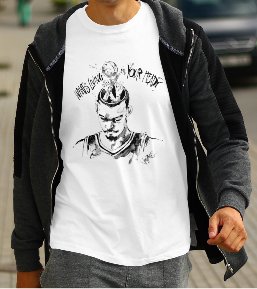 Victor Wembanyama What's Living In Your Head Sketch T-Shirt