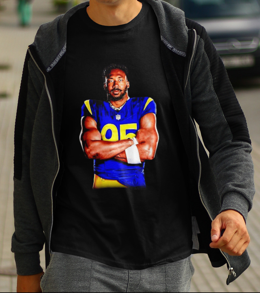 Myles Garrett 95 Los Angeles Rams Football Sports Fan T-Shirt