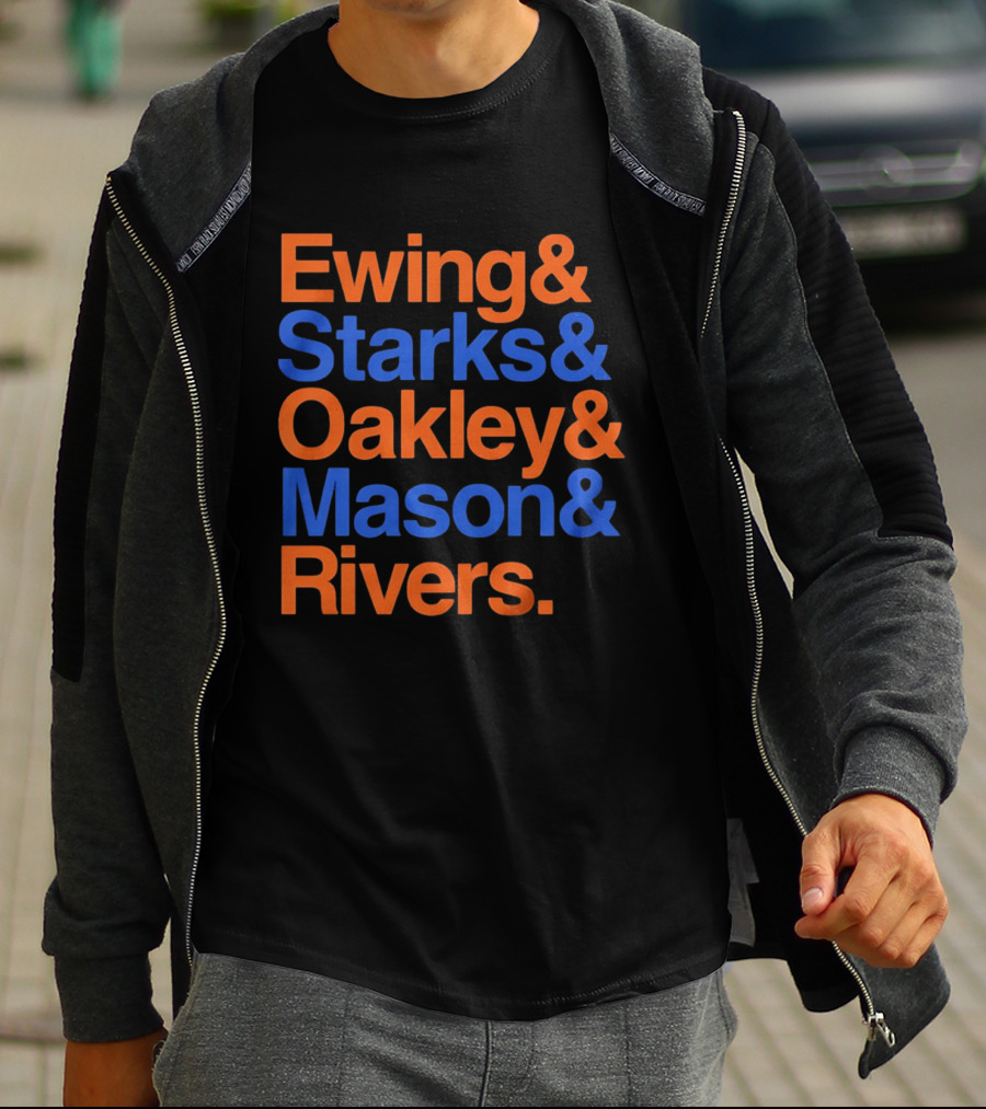New York Knicks Ewing Starks Oakley Mason Rivers Legends T-Shirt