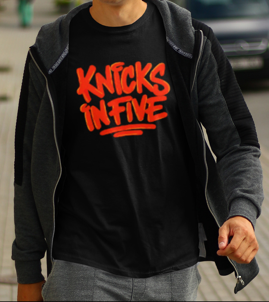 Knicks In Five Street Graffiti T-Shirt
