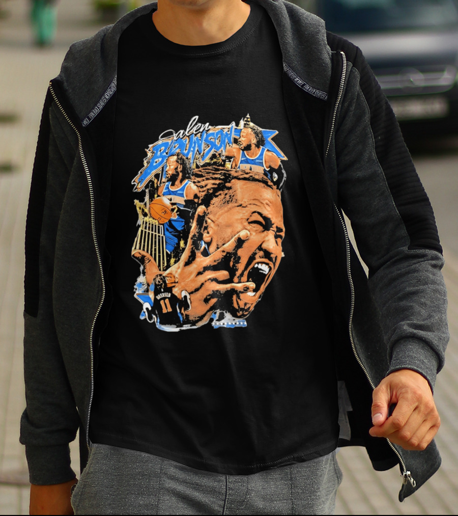 New York Knicks Jalen Brunson Basketball Collage Sports T-Shirt
