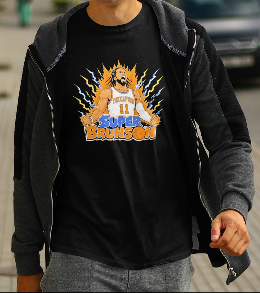 New York Knicks Super Brunson The Captain Son Goku T-Shirt
