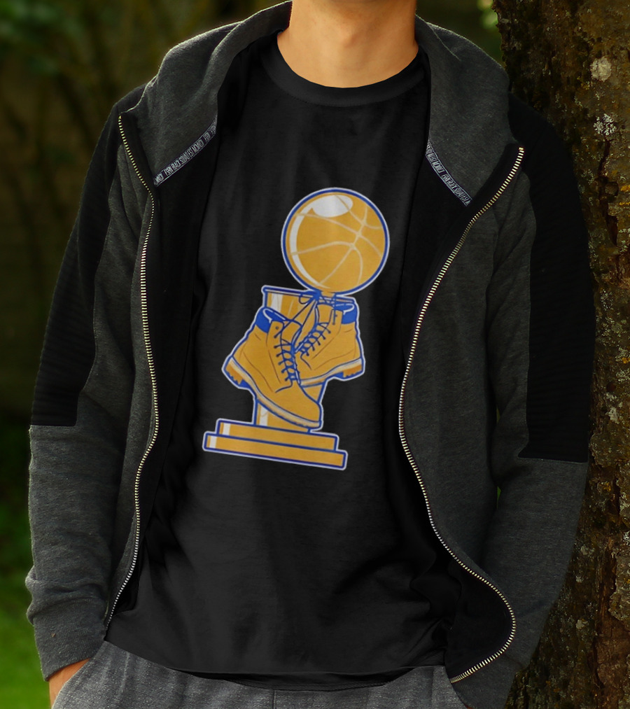 New York Basketball Trophy Golden Boots T-Shirt