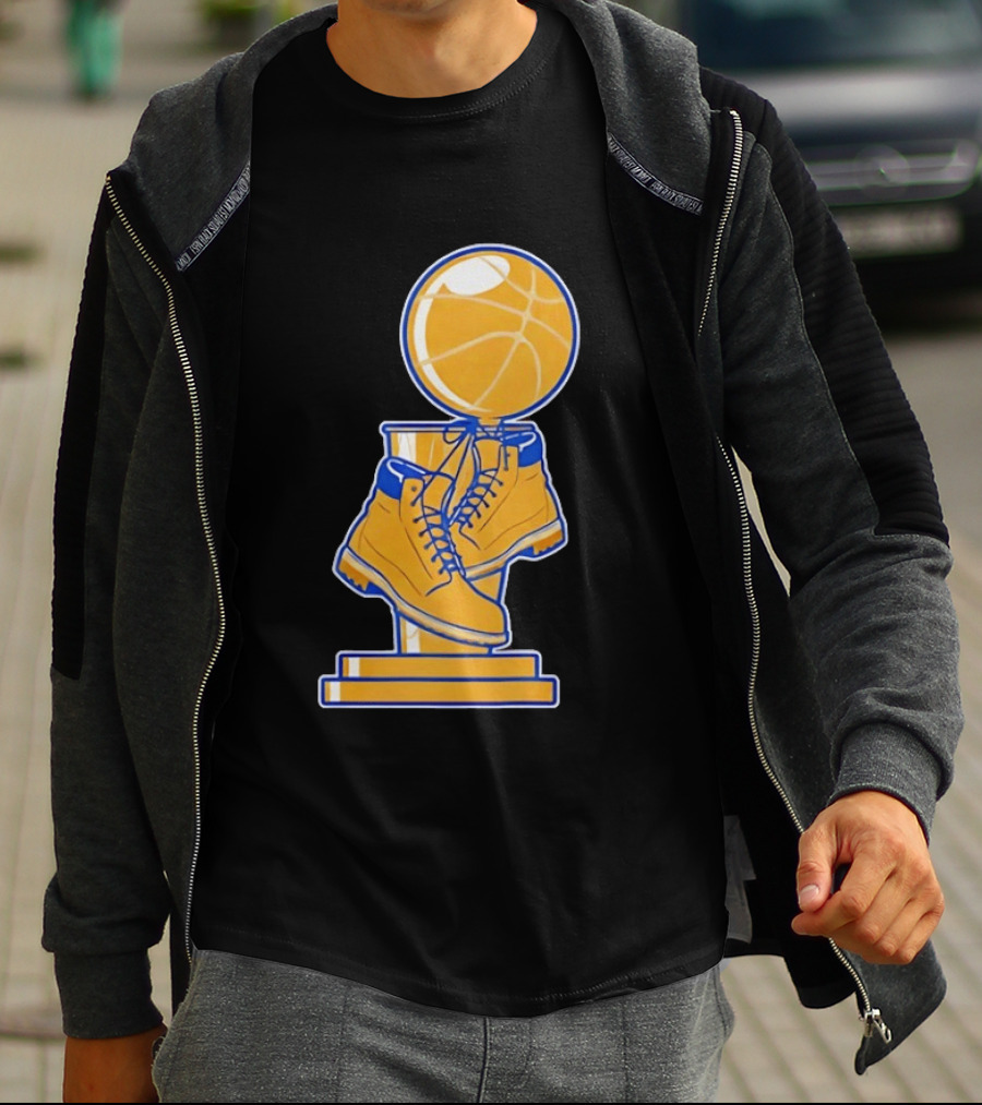 New York Basketball Trophy Golden Boots T-Shirt