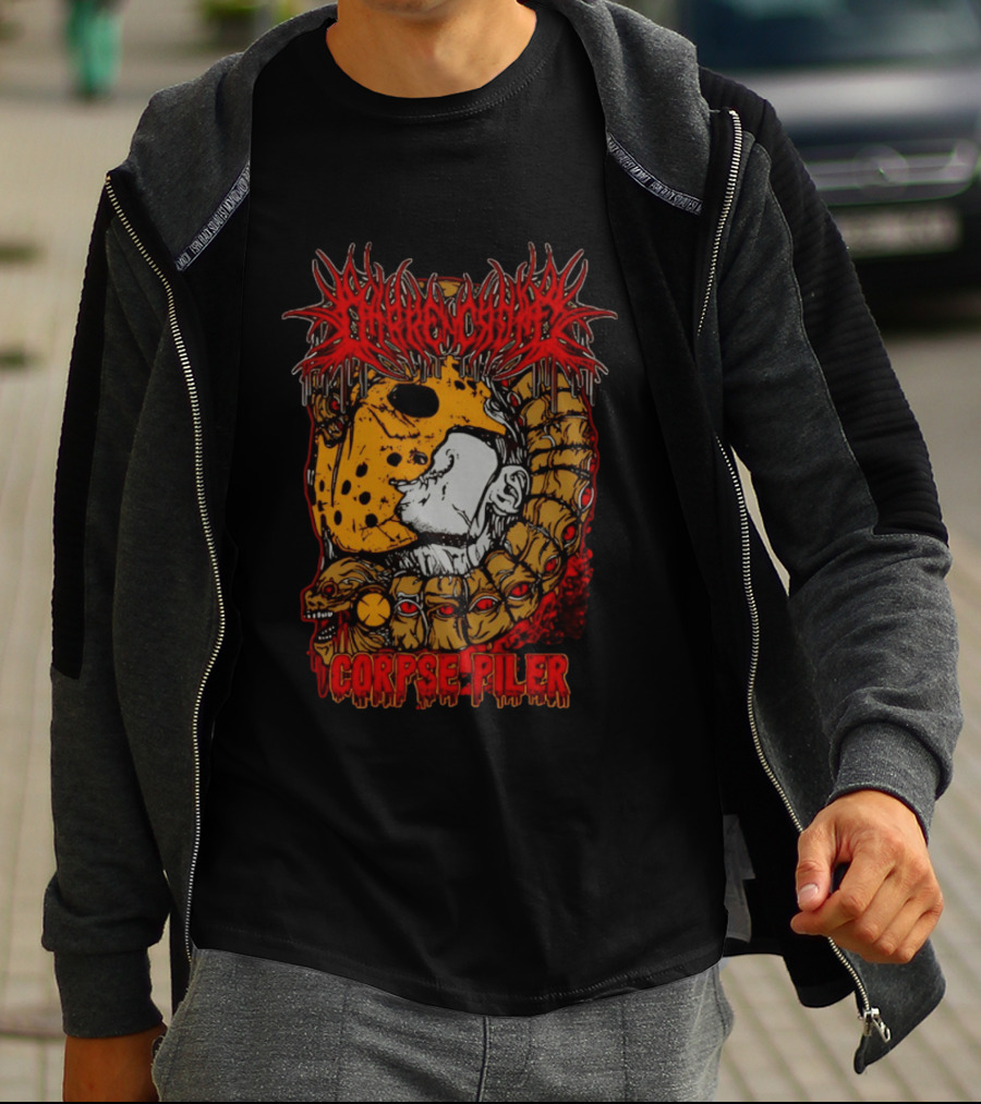 Darren Crowe Corpse Piler Skull And Serpents Hell T-Shirt