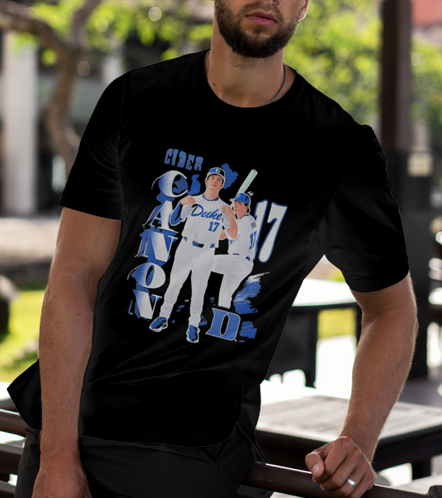 Duke Blue Devils Cider Canon 17 Baseball Team T-Shirt
