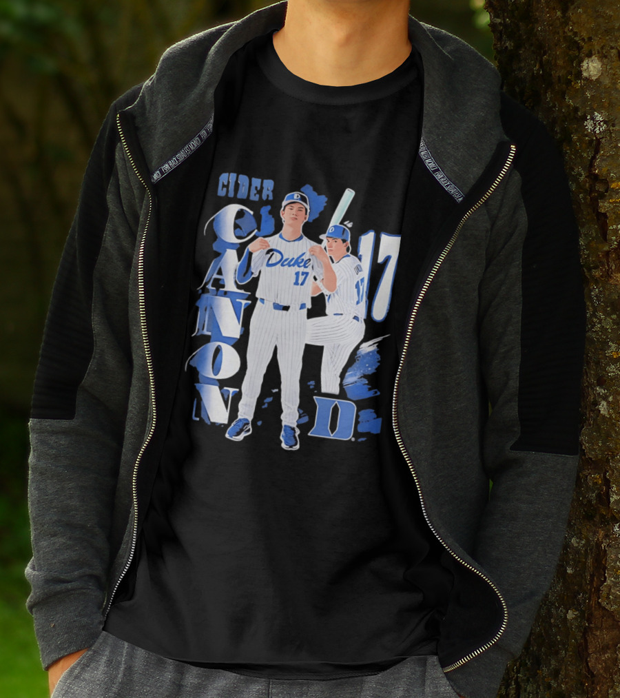 Duke Blue Devils Cider Canon 17 Baseball Team T-Shirt