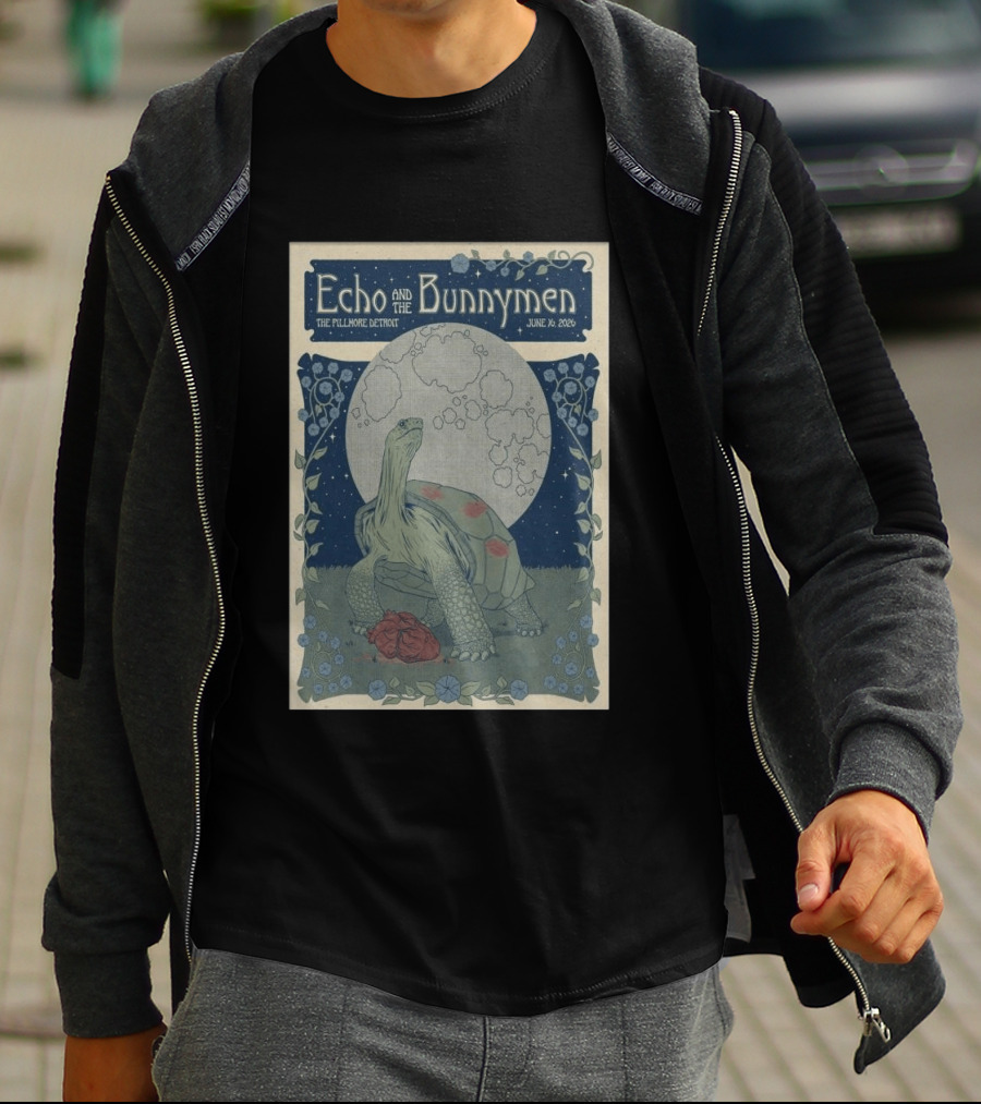Echo And The Bunnymen The Fillmore Detroit June 16 2026 Turtle Moon T-Shirt