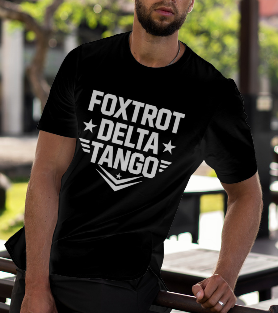 Foxtrot Delta Tango Stars And Stripes Military Phonetic Alphabet T-Shirt