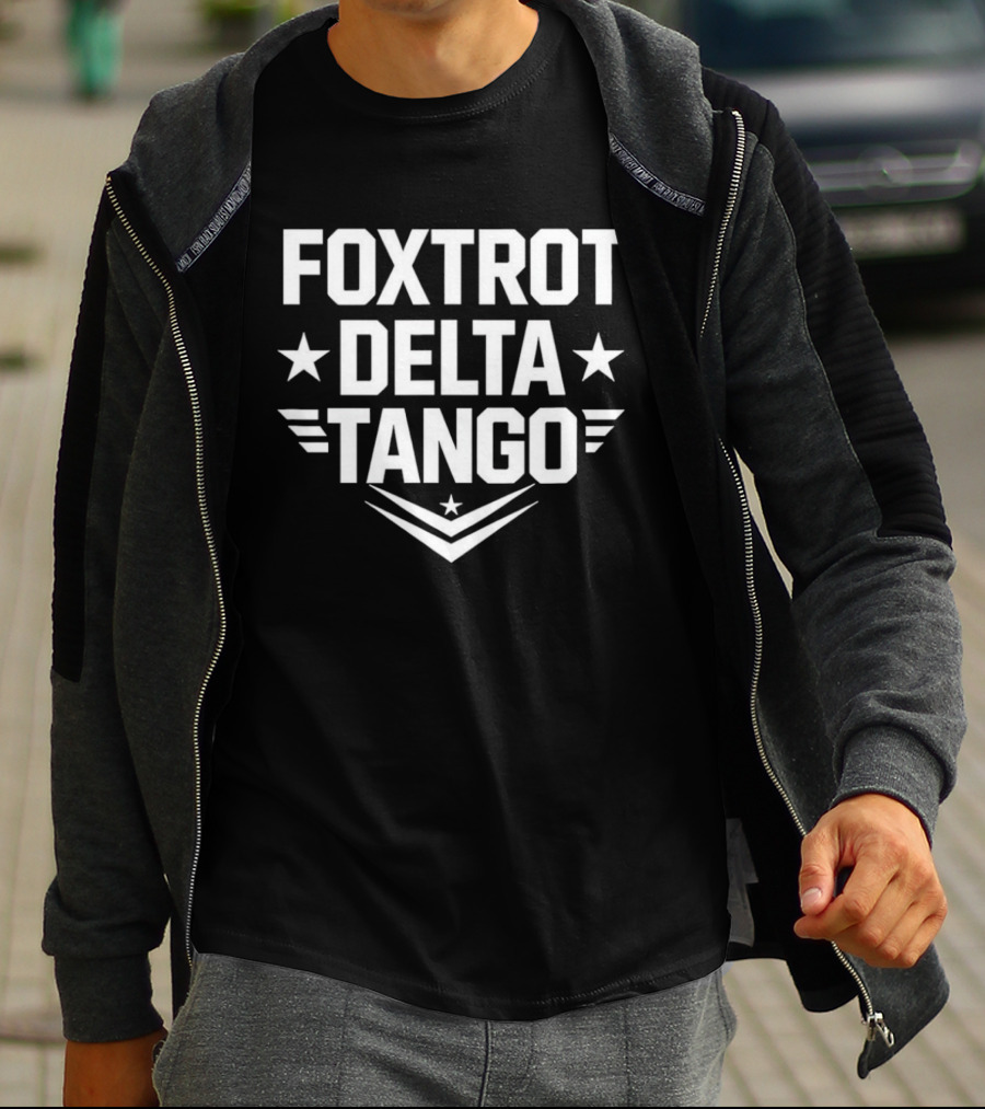 Foxtrot Delta Tango Stars And Stripes Military Phonetic Alphabet T-Shirt