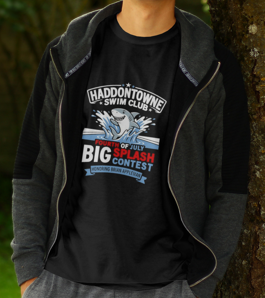 Haddontowne Swim Club Fourth Of July Big Splash Contest Honoring Brian Appleman T-Shirt