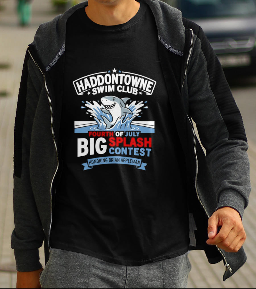 Haddontowne Swim Club Fourth Of July Big Splash Contest Honoring Brian Appleman T-Shirt