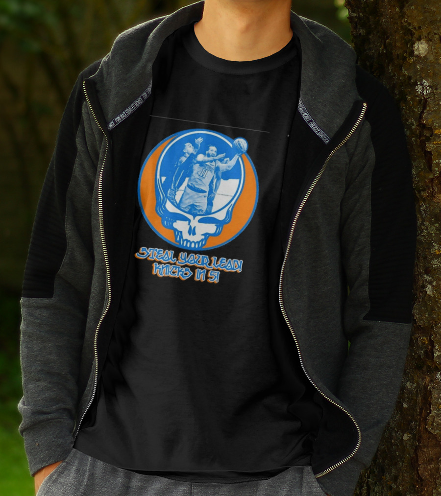 New York Knicks Jalen Brunson Steal Your Lead Knicks In 5 T-Shirt