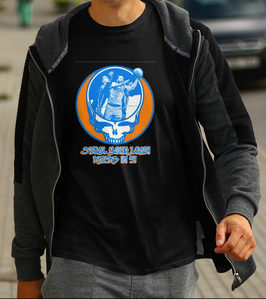 New York Knicks Jalen Brunson Steal Your Lead Knicks In 5 T-Shirt