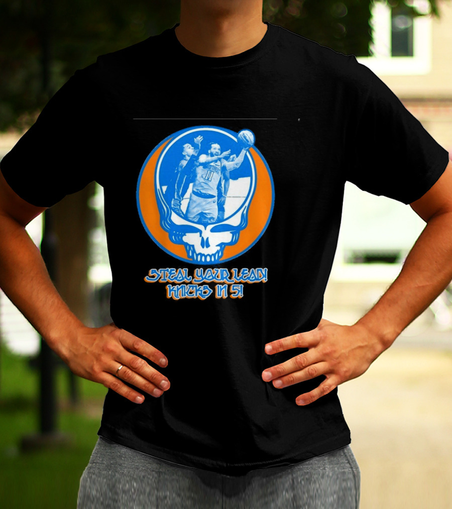 New York Knicks Jalen Brunson Steal Your Lead Knicks In 5 T-Shirt