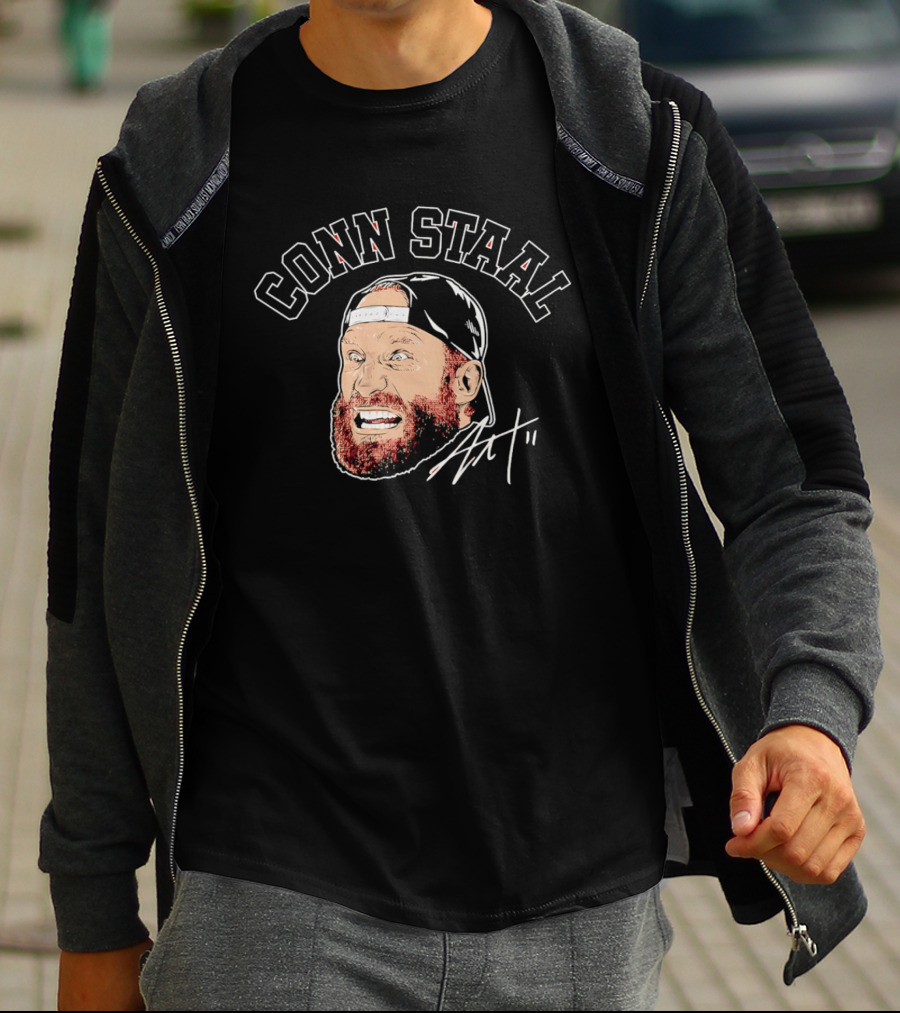 Jordan Staal Carolina Hurricanes Conn Staal Face T-Shirt