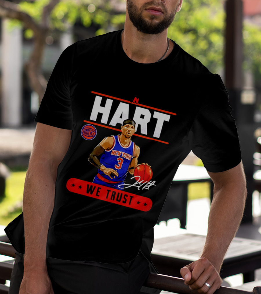 New York Knicks Josh Hart In Hart We Trust Basketball Player T-Shirt