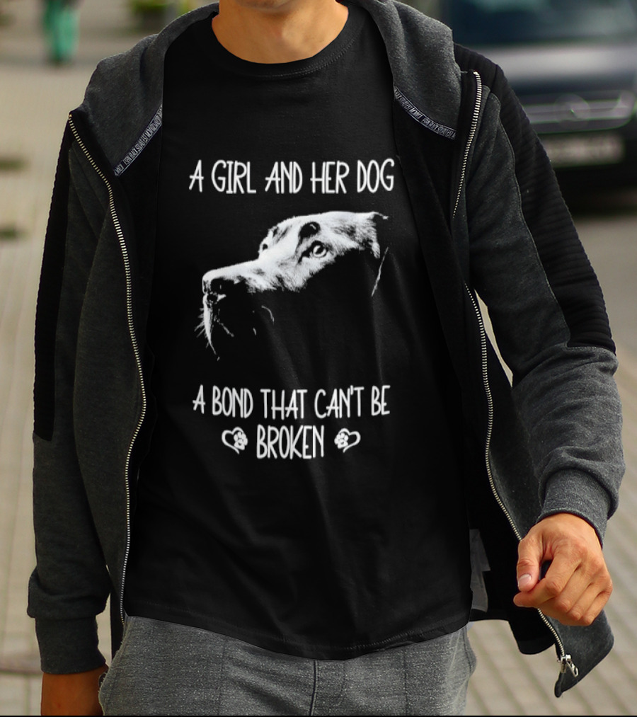 A Girl And Her Dog A Bond That Can't Be Broken Labrador T-Shirt
