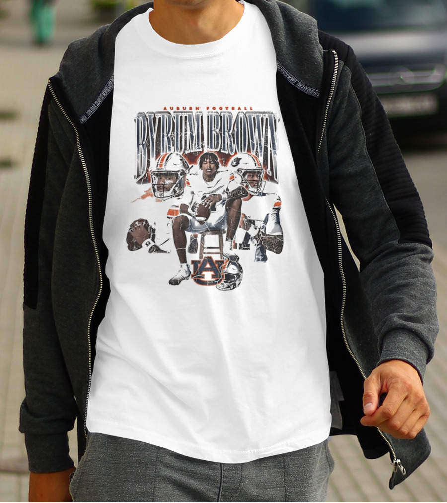 Auburn Football Byrum Brown Auburn Tigers Sports T-Shirt