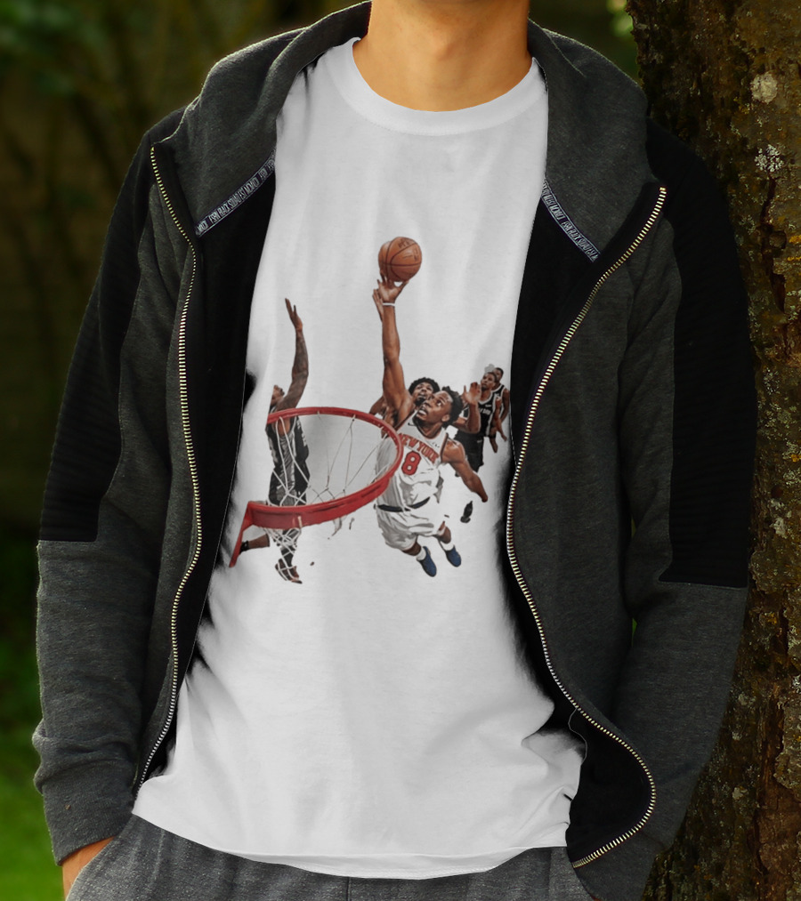 Obi Toppin New York Knicks NBA Layup Action T-Shirt