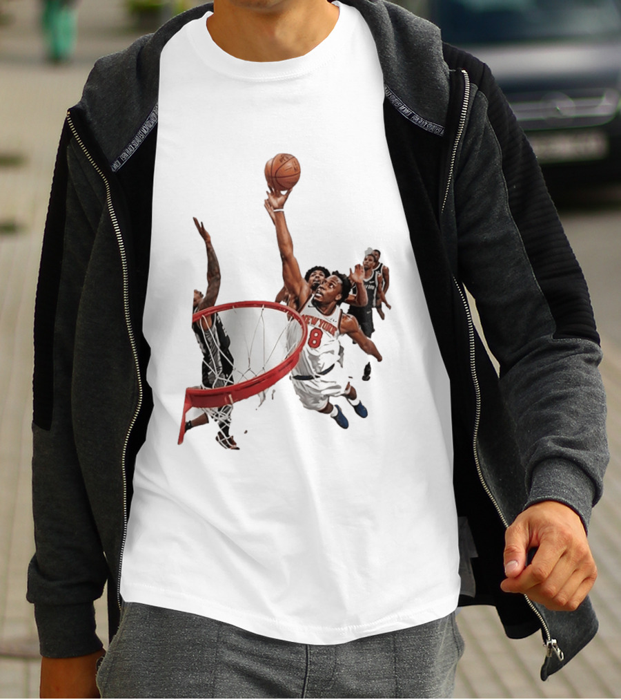 Obi Toppin New York Knicks NBA Layup Action T-Shirt
