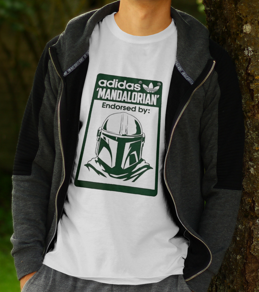 Adidas Mandalorian Endorsed By Star Wars Helmet T-Shirt
