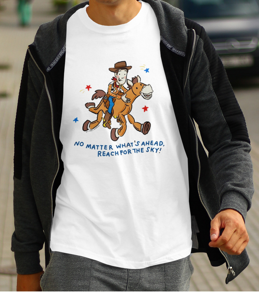 Woody Bullseye No Matter What's Ahead Reach For The Sky T-Shirt