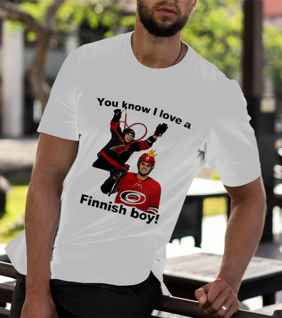 You Know I Love A Finnish Boy Carolina Hurricanes Celebration Fan Favorite T-Shirt