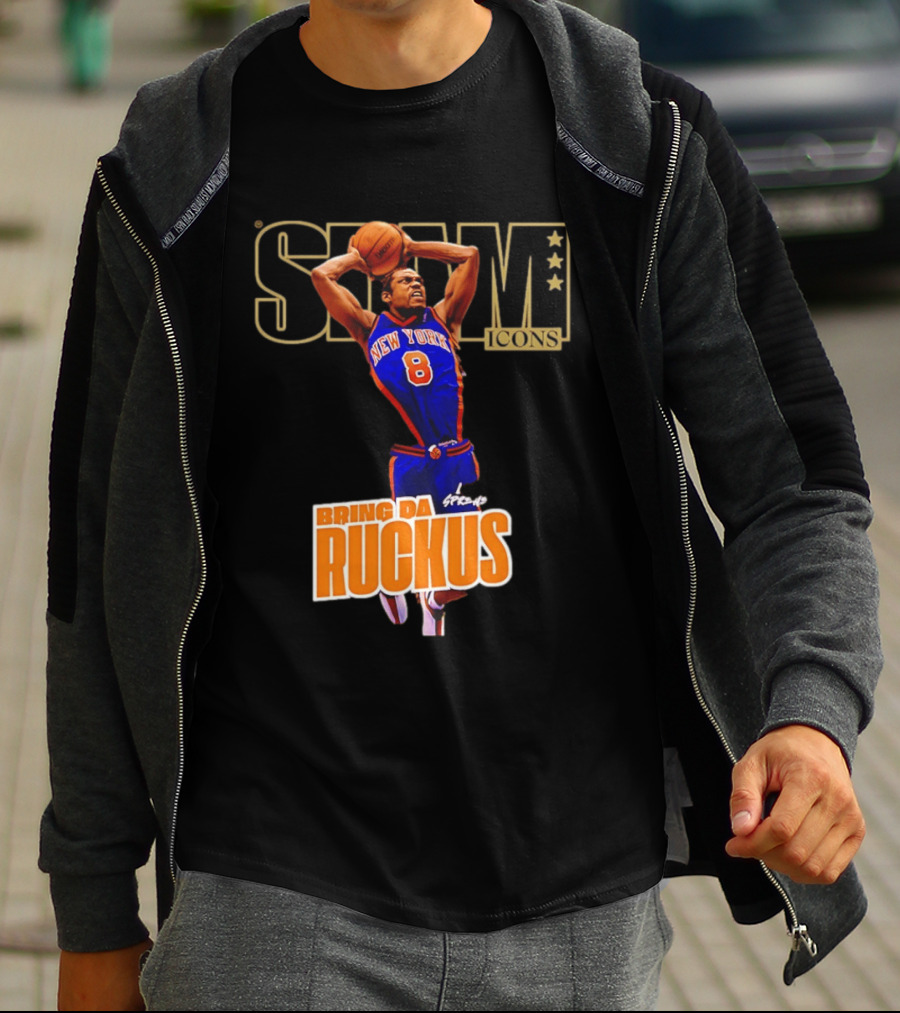 New York Knicks Sprewell SLAM Icons Bring Da Ruckus T-Shirt