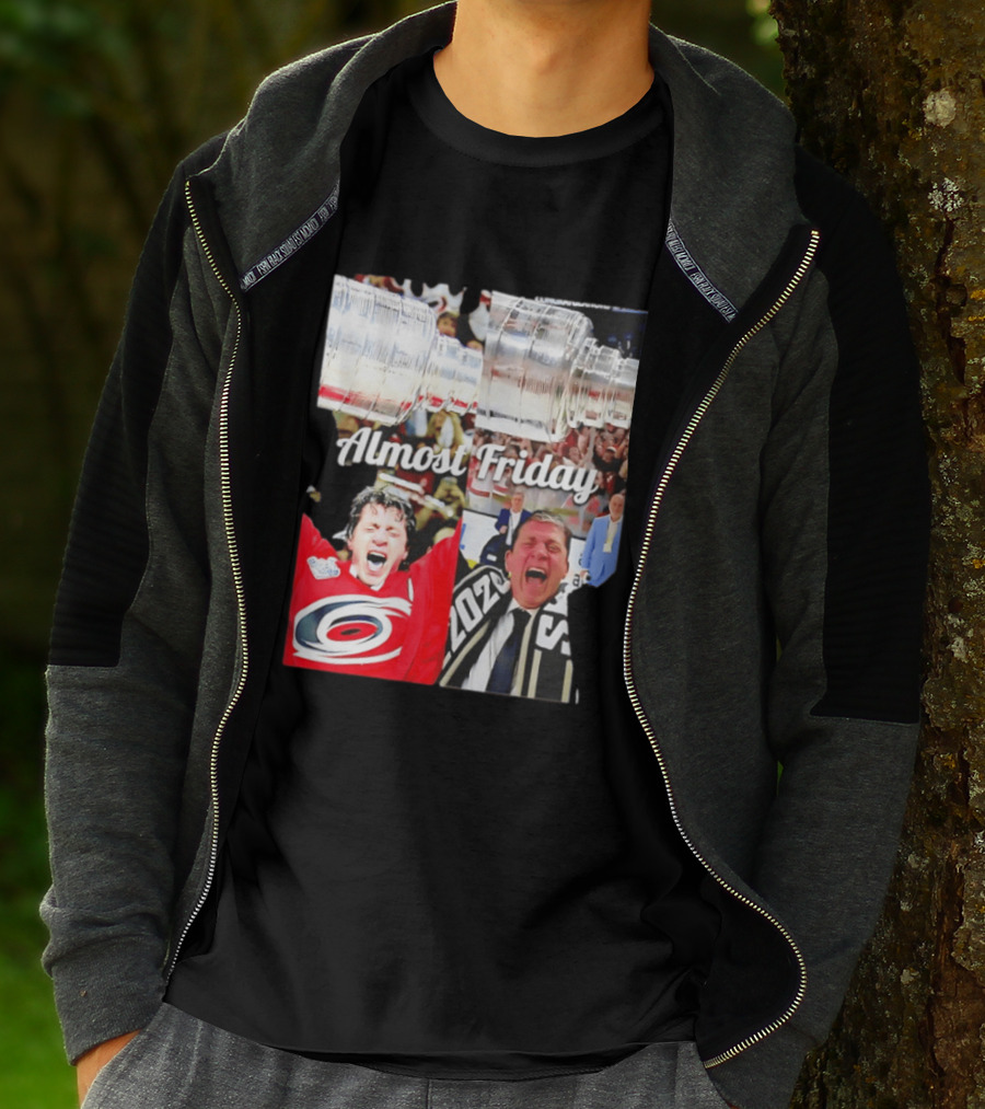 Rod Brind'Amour Almost Friday Ice Hockey Canadian Double Cup Celebration T-Shirt