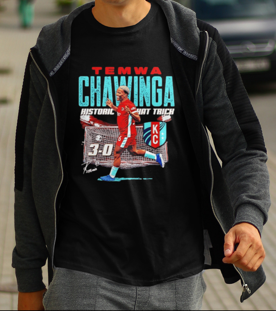 Temwa Chawinga KC Historic Hat Trick 3 0 T-Shirt