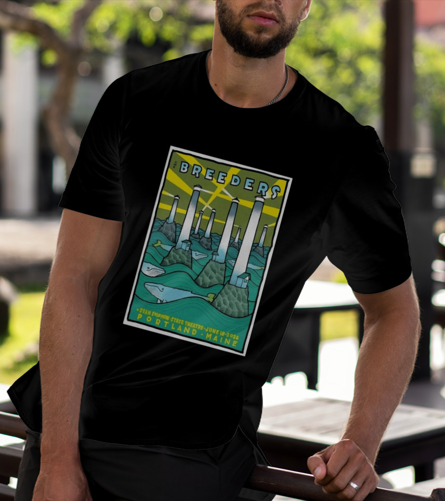 Breeders Sean Solomon State Theatre Portland Maine June 18 2026 T-Shirt