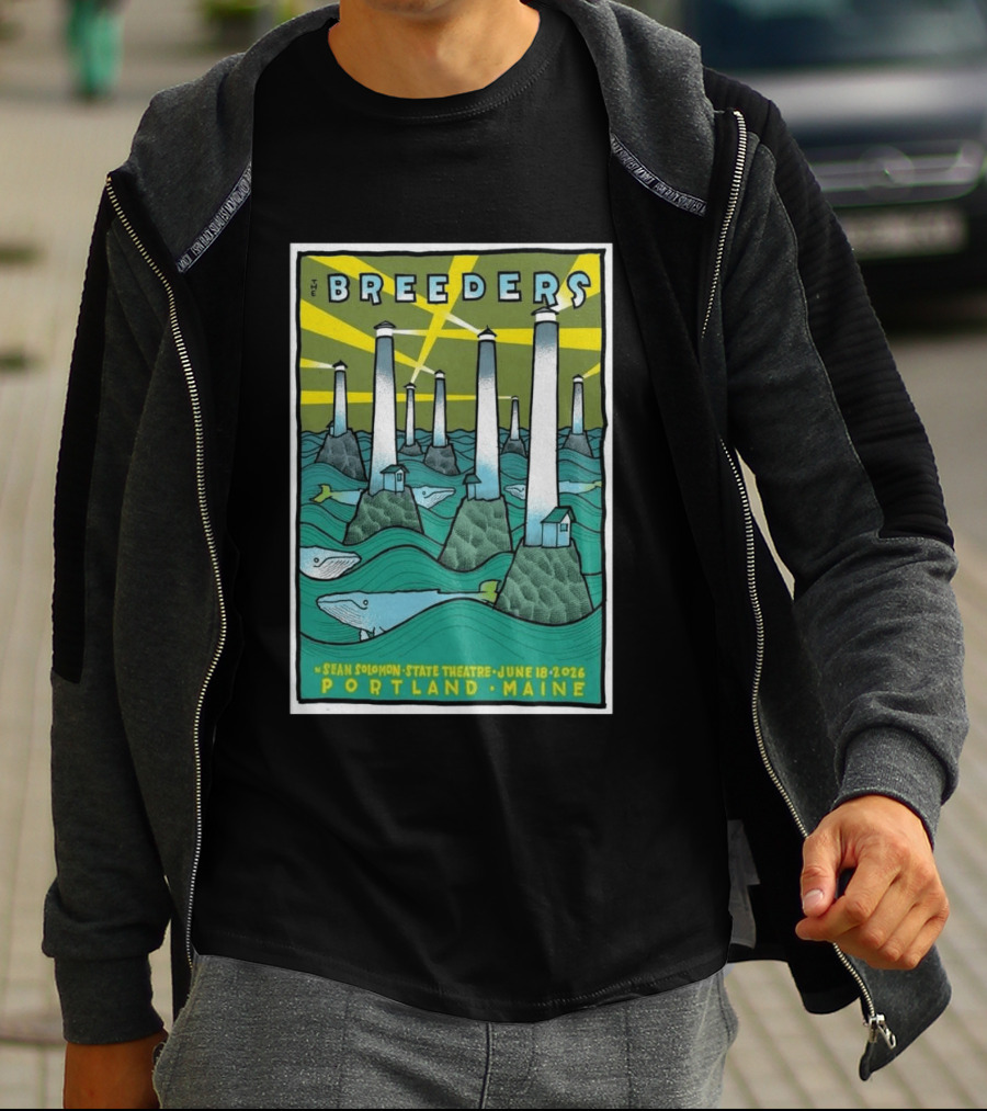 Breeders Sean Solomon State Theatre Portland Maine June 18 2026 T-Shirt