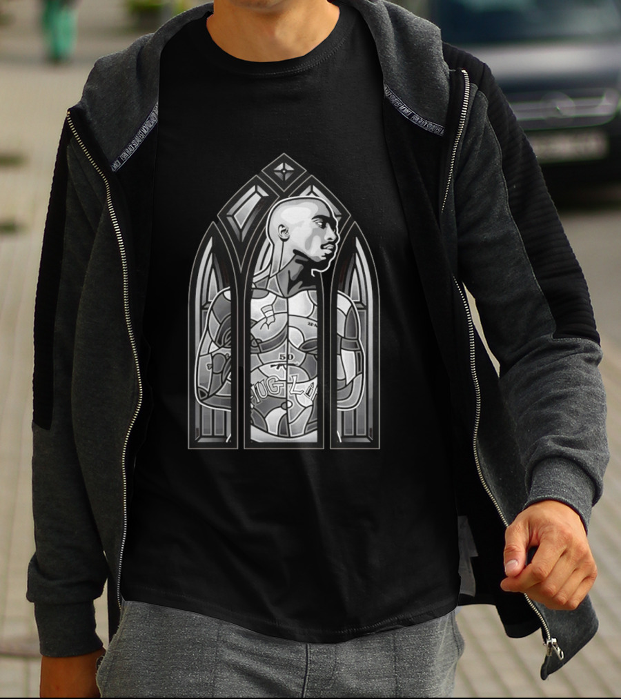 Tupac Shakur Thug Life Stained Glass Window 2Pac T-Shirt
