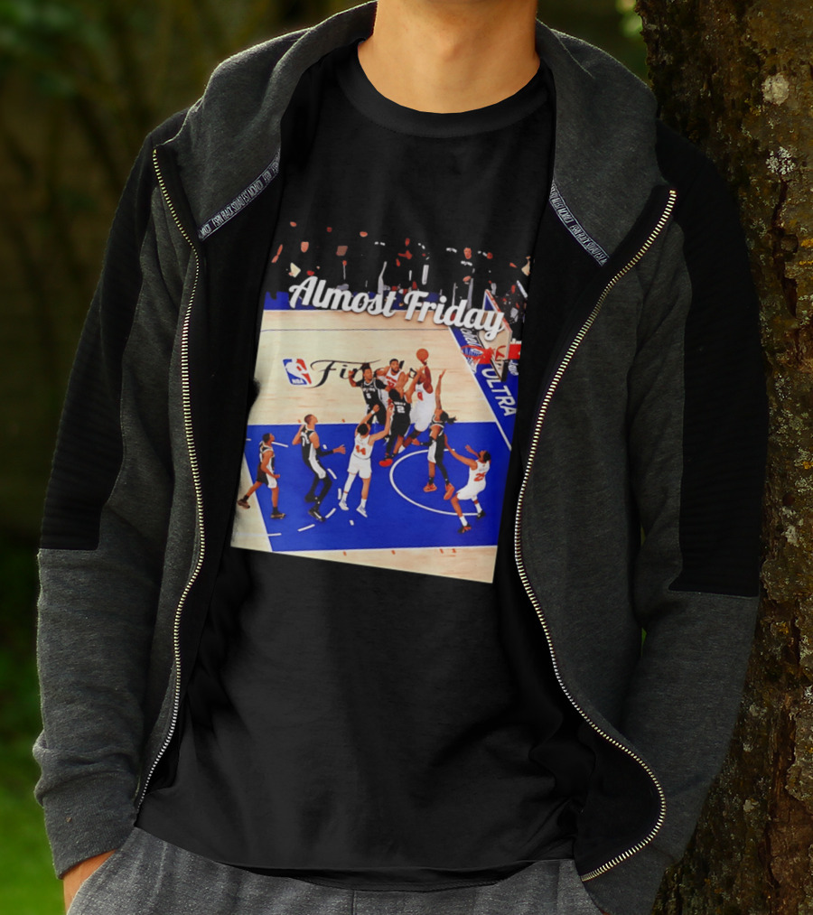 Almost Friday New York Knicks NBA Fit Game 4 Action Scene T-Shirt