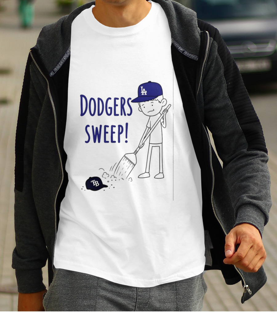 Los Angeles Dodgers Sweep Victory Over Tampa Bay Rays T-Shirt